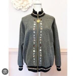 Vintage Tundra Sport Canada Fleece Jacket XXL Embroidered Bear Tracks Maple Leaf